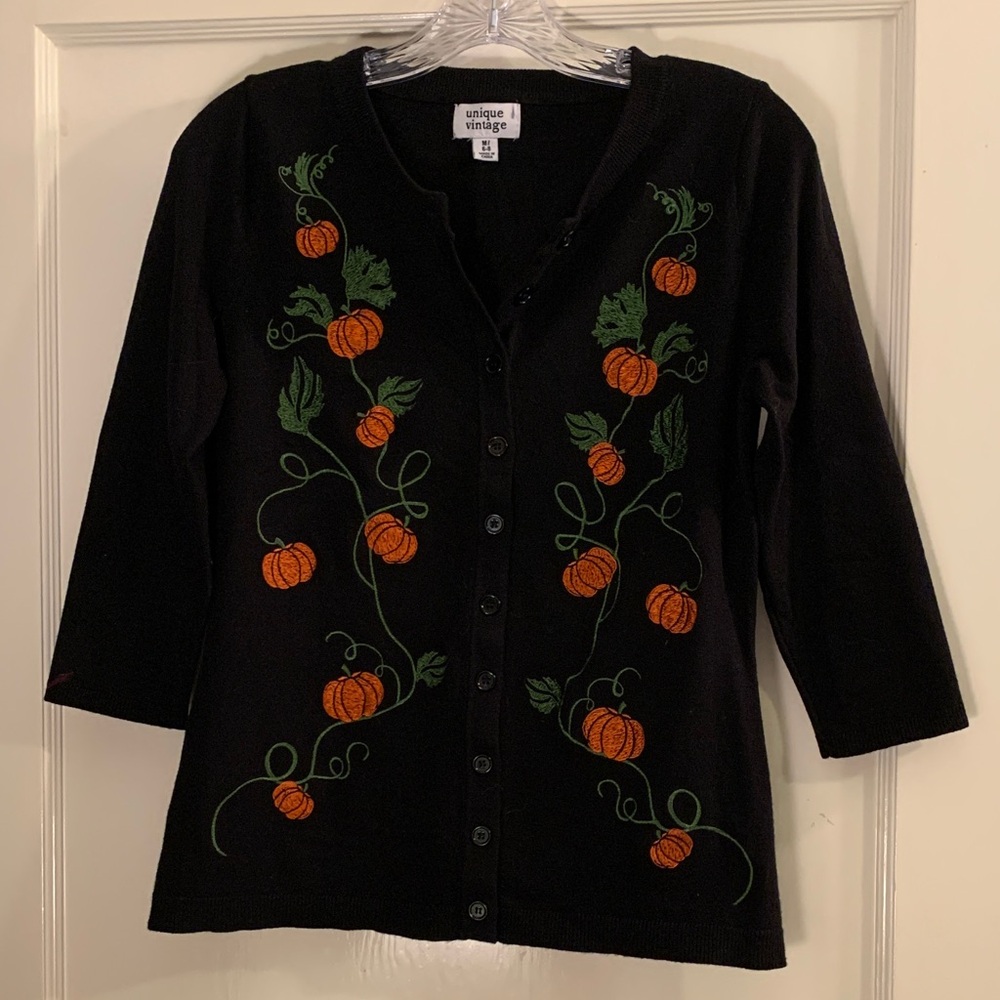 Embroidered Autumn cardigan
